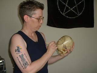 Katie and Stanley the Skull